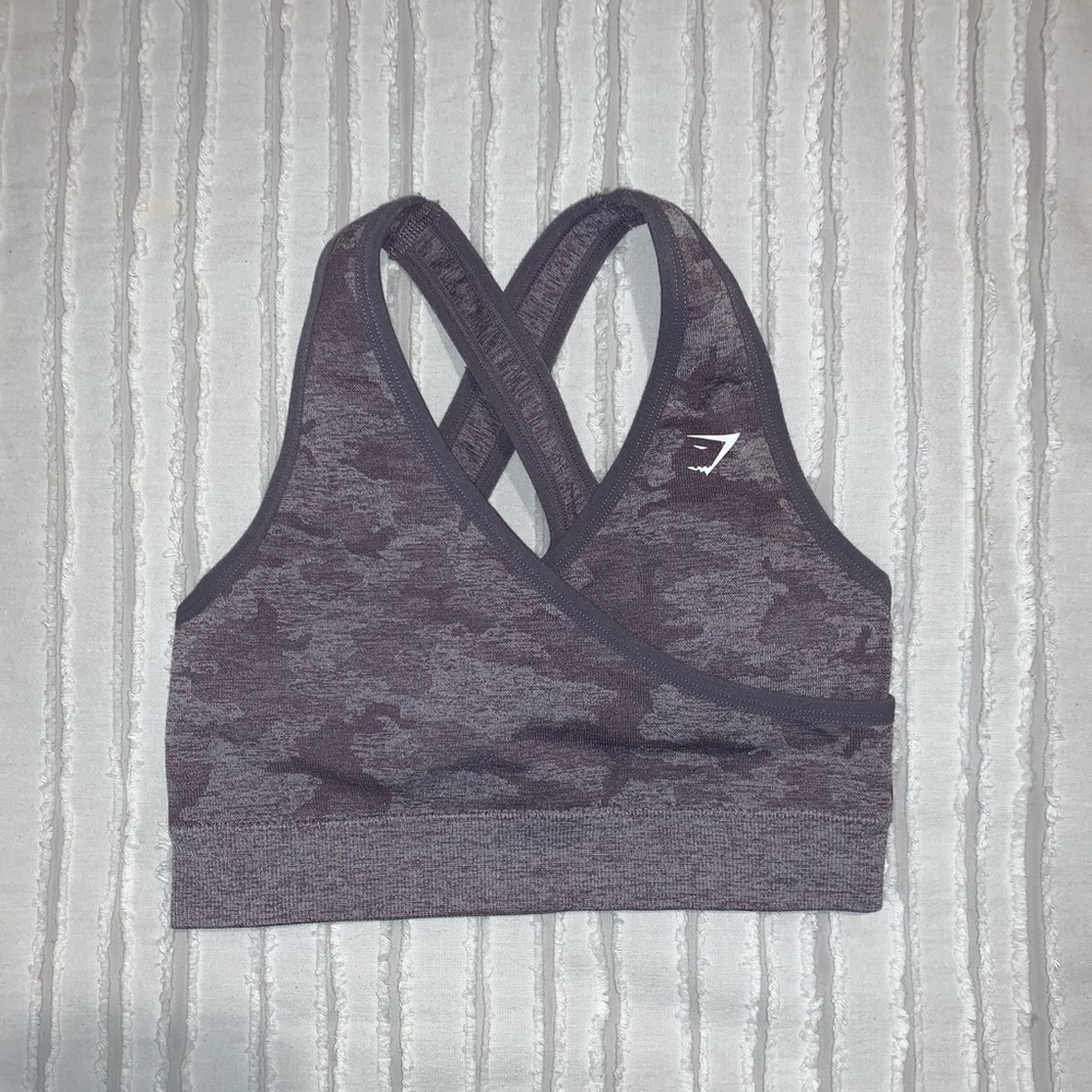 COPY - Gymshark Seamless Lavender Camo Sportsbra